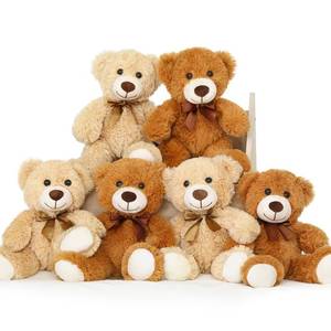 lot 2266 image: MorisMos Teddy Bears Bulk, 6 Packs Bulk Teddy Bear Stuffed Animals 14 inch, Soft Bears Plush for Baby Shower, Kids, Brown, Dark Brown