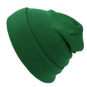 lot 2314 image: Cap911 Unisex Plain 12 inch Long Beanie - Many Colors Kelly Green