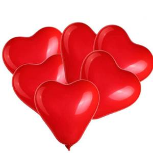 lot 2381 image: BinaryABC Red Heart Shaped Latex Balloons,Mother Day Valentines Day Engagement Wedding Party Decorations,10Inch,50Pcs(Red)