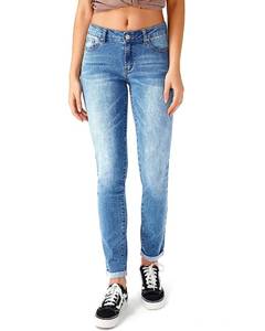 lot 2402 image: RHODANTHE Womens Ripped Skinny Jeans Stretch Boyfriend Trendy Jean Women Straight Distressed Jeans Size 14