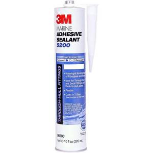 lot 2416 image: A 3M 7000000623 Marine Adhesive Sealant - 10 oz., White