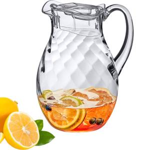 lot 3280 image: Amazing Abby - Bubbly Whirly - Plastic Pitcher (64 oz, 2 Quart), Clear Water Pitcher with Lid, Fridge Jug, BPA-Free, Shatter-Proof, Great for Iced Tea, Sangria, Lemonade, Juice, Milk, and More