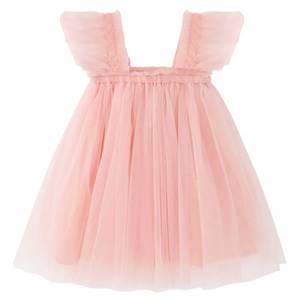 lot 3332 image: AGQT Baby Girls Tutu Dress Sleeveless Toddler Infant Tulle Tutu Dresses Birthday Party Flower Wedding Layered Lace Mini Layers Dress Light Pink Size 18-24 Months