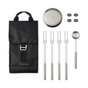 lot 3353 image: Solo Stove Mesa Accessory Pack  Incl. 4 Stainless Steel Mini Sticks  Stick Rests, Pellet Scoop, Mesa Lid, Carry Case, Accessories for Outdoor Fire Pit, 8.8 x 16 in, 2.5 lbs