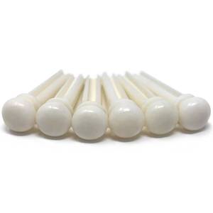 lot 4019 image: Crosby Slotted Pure Bone Bridge Pins for 6 and 12 String Acoustic Guitar