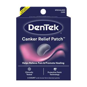 lot 4451 image: DenTek Canker Relief Sore Patch Relieves Canker Pain, 6 Count (Pack of 1)