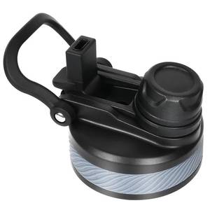 lot 4453 image: GAZLEMHO Water Bottle 2-in-1 Straw and Chug Lid, BPA-free 2 Ways Cap for Water Jug Flask Bottles, Fit for 18, 24, 32, 40, 64, 128 oz Water Bottles, Replacement Cover, Black