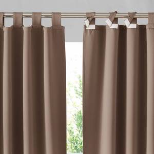 lot 5838 image: RYB HOME Porch Curtains Outdoor Waterproof - 2 Panels Detachable Top Water Resist UV Block Privacy Thermal Draperies for Patio Pergola Pavilion Spa, W 100 x L 84 inches, Mocha