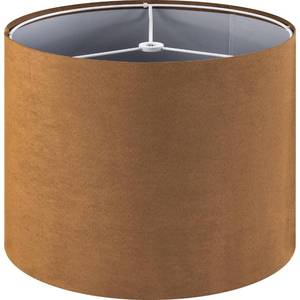 lot 5841 image: GOSO Drum Lamp Shades for Table Lamps Medium-Brown Faux Fabric Velveteen Chamois Leather Lampshades -Floor Lamp-13in Top x13in Bottom x 10in High (Spider) Rustic Vintage Shade Required Assembly 1Pack