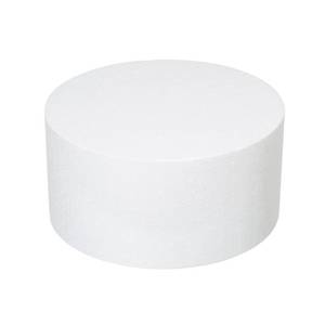lot 5860 image: Crafare Round Foam Cake Dummies 12x6 Inch Polystyrene Circle Dummy Cake Set for Wedding Birthday Cakes Crafting Modeling Art Project Displays