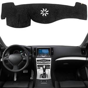 lot 5889 image: KEYOOG Dashboard Cover Dash Mat Fit for in-finiti 2013-2008 G37 G25 G35 2015-2014 Q60 (V36 Body Code,Wo HUD),Car Dash Board Mat Anti-Glare Carpet,Non-Slip Pad Sunshield Protector (Flannel)
