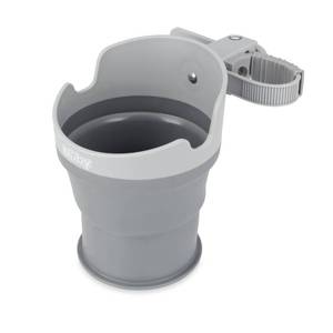 lot 6131 image: Nuby Collapsible Cup Holder - TravelStroller Accessory Gray