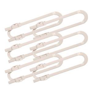 lot 6132 image: Dreambaby U Shaped Cabinet Locks - Extra Long Child Lock for Cabinets - Gliding Baby Safety Locks (6 Pack)