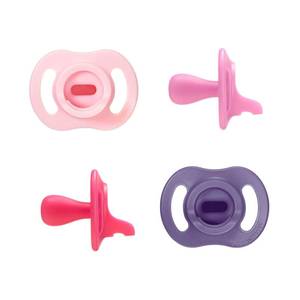 lot 6134 image: Tommee Tippee Ultra-Light StayPut Pacifier, One-Piece Silicone Design, 18-36m, 4 Pack