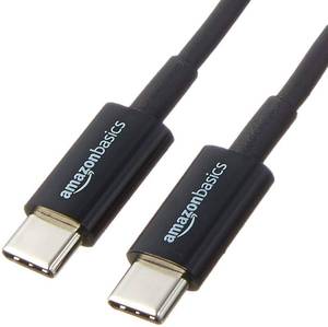 lot 6148 image: Amazon Basics USB-C to USB-C 2.0 Fast Charger Cable, 480Mbps Speed, USB-IF Certified, for Apple iPhone 1615, iPad, Samsung Galaxy, Tablets, Laptops, 3 Foot, Black