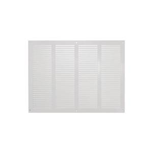 lot 6165 image: Repa Market White Air Vent Cover 16in x 12in Inch (Outer Dimensions) - Steel Return Air Grilles - for Ceiling and Sidewall - HVAC - with Protection Screen (15.74in x 11.81in Inch)
