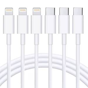 lot 6177 image: RCTech USB C to Lightning Cable 3Pack 10FT MFi Certified Type C Power Delivery Fast Charging Cord for iPhone 14131211XSXRX8iPad