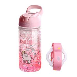 lot 6232 image: XinHuiGY Unicorn Water Bottles for Girls, Cute Unicorn Cup with Straw for Kids, Boys, Safety Lock, BPA-Free, Outdoor Pink Water Bottle with Lanyard,13.5oz Bottle for Sport, School, Travel