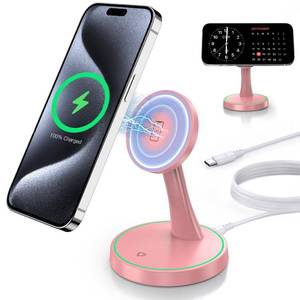 lot 6234 image: Magnetic Wireless Charger Stand 15W Fast Mag-Safe Charger for iPhone 1616 Pro16 Plus16 Pro Max15141312 Series Magnet Wireless Charging StationPad with Sleep-Friendly Light for AirPods