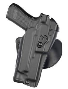 lot 6237 image: Safariland 6378RDS Automated Locking System Duty Holster, Red Dot Sight Compatible, STX Tactical Black, Right Hand, Fits FN 509 Surefire X300U - Retail $106.75