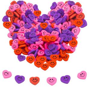 lot 6242 image: 4Es Novelty Mini Heart Erasers - Pack of 144 for Kids, Valentines Erasers in Bulk Stationary Gifts and Reward Prizes, Classroom Exchange Toys, Valentines Day Party Favors Math Manipulatives