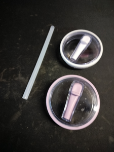 lot 6244 image: Replacement Straw and Lids Set for Insulated Tumblers