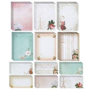 lot 6250 image: Paper Junkie 90 Piece Vintage Letter Writing Paper Set (60 Floral Stationery and 30 Matching Envelopes)