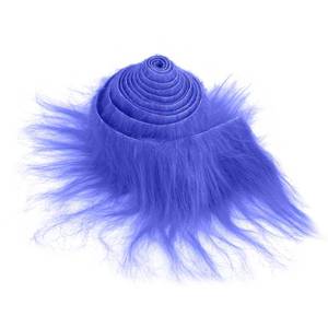 lot 6263 image: Lusofie Faux Fur Navy Blue Faux Fur Fabric, 2x60inch Fur Strips Trim Fluffy Fuzzy Craft Fake Fur for Christmas Decoration Cosplay Costume DIY Craft Gnomes Beard Santa Claus Hair Dwarf