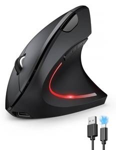 lot 6267 image: TECKNET Ergonomic Mouse, Rechargeable Vertical Ergo Mouse Wireless 800-4800 Levels 5 Adjustable DPI, Silent 2.4GHz Optical Carpal Tunnel Mouse for Right Hand, USB Wireless Mouse for Laptop, PC