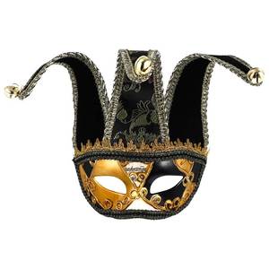 lot 6277 image: PRETYZOOM Masquerade Mask for Men Halloween Half Face Cosplay Mask Venetian Mask Black Mardi Gras Mask Halloween Party Supplies