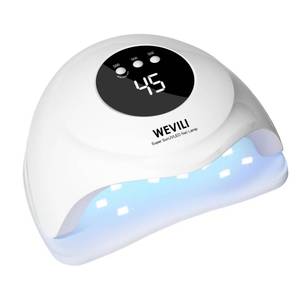 lot 6278 image: WEVILI 72W UV Nail Lamp, Faster UV Light for Gel Polish with 3 Timers, Professional Auto Sensor Nail Dryer with LCD Screen for Salon and Home Use