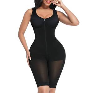 lot 6467 image: FeelinGirl Tummy Control Shapewear for Women Post Surgery Compression Full Body Shaper Black Large