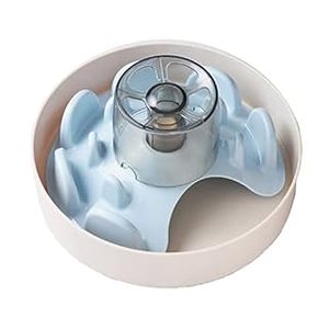 lot 7714 image: PetDreamHouse Spin Interactive Slow Feeder Puzzle for Dogs, UFO Maze, Difficulty Level - Tricky, Baby Blue (B091JF5S7H)