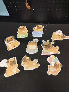lot 8361 image: A 9PK of Dog Post its
