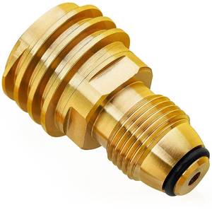lot 8368 image: CALPOSE POL to QCC1 Propane Adapter, Old to New, Propane Tank Adapter Converts POL LP Tank Service Valve to QCC1Type1 Hose or Regulator