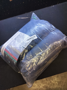 lot 8414 image: Blue Black Out Curtains 52L x 95L