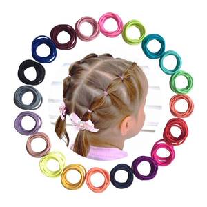 lot 8427 image: Baby Hair Ties for Girls - 200Pcs Small 1in Elastic Toddler Hair Ties Ponytail Holders Hair Tie for Baby Girls Infants Kids Hair Accessories (Color A)