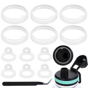 lot 8436 image: Lusofie 13pcs6 set Water Bottle Gasket Replacement With Tweezers for Hydrapeak Rubber Lid Seals O Ring Water Bottle Lid Replacement Water Bottle Seal Ring Replacement