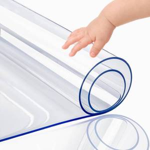 lot 8439 image: A 12x40 Inch Clear PVC Tabletop Protector 1.5mm Thick Plastic Desk Protector Pad Rectangular Crystal Table Cover Clear Table Pad Tablecloth Clear Mat for Dining Coffee Table Office Desk Kitchen Counter