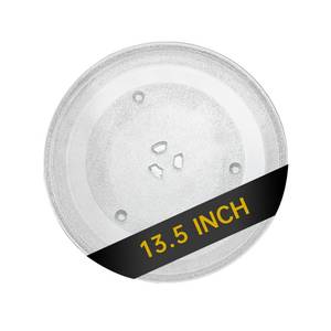 lot 8449 image: Rotaglass 13.5in Microwave Glass Turntable Plate, 13.5in  34.3cm Microwave Tray Replacement Glass Plate, Glass Tray Replacement for LG,SamsungGE, Magic Chef, Hotpoint, Panasonic, Kenmore, etc