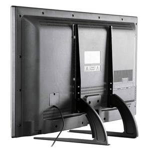 lot 11675 image: TAVR Universal Table Top TV Stand BaseLegs for Most 32 37 40 42 47 50 55 LCD LED Plasma Flat Screen TVs, Height Adjustable Replacement Stand, Holds up to 88 lbs, Max VESA 800x400 mm