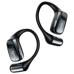 lot 12300 image: Lytmi CozyFit Open Ear Headphones, 0.23oz Ultra-Light Comfortable Wireless Earbuds, 0.6mm Thinnest Earhooks, Bluetooth 5.4, Clear Audio, 30 HRS Playtime, IPX5 Waterproof Earphones with Mic (Black)