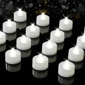 lot 12302 image: BEICHI 12-Pack Timer Tea Lights Candles Battery Operated, LED Tea Light with Timer, Built-in 6 Hours Flameless Votive Candles, Flickering Votive Candles- Pure White Light