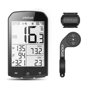 lot 12305 image: CYCPLUS Bike Computer Set Include Speed Sensor and Mount, Wireless Bicycle Speedometer Odometer, IPX6 Waterproof ANT Bluetooth