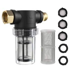 lot 8360 image: M MINGLE Garden Hose Filter for Pressure Washer inlet Water, Inline Filter for Sediment, 40 Mesh Screen, Extra 100 Mesh