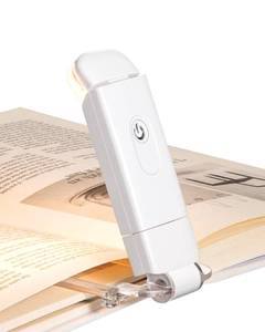 lot 8364 image: DEWENWILS USB Rechargeable Book Reading Light, 3000K Warm White, Brightness Adjustable Clip on LED Bookmark Lamp at Night in Bed, Portable Booklight for Bookworms, Kids