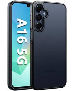 lot 8407 image: FNTCASE for Samsung Galaxy A16-5G Case Matte Textured Military Grade Drop Protection Translucent Phone Cover - Rugged Durable Shockproof Protective Cases for Samsung Galaxy A16-5G, 6.7 inches(Black)