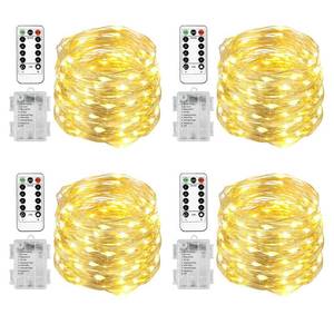lot 8420 image: Homemory 3 Pack 20 Ft 60 LED Fairy Lights Battery Operated Christmas Lights with Remote Waterproof 8 Modes Firefly Twinkle String Lights for Party Bedroom Wedding Halloween Decorations