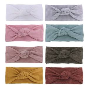 lot 8431 image: Sugarmelon Baby Headbands Stretchy Hairbands Hair Bow Elastics for Baby Girls Newborn Toddlers Infant Kids (Knot Headband Mustard)