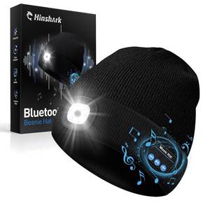 lot 8487 image: Gifts for Men, LED Bluetooth Beanie Hat, Mens Gifts, Birthday Gifts for Men Dad Him Husband Grandpa, Dad Gifts for Men Who Have Everything Camping Hiking Accessories Cool Gadgets for Men Black